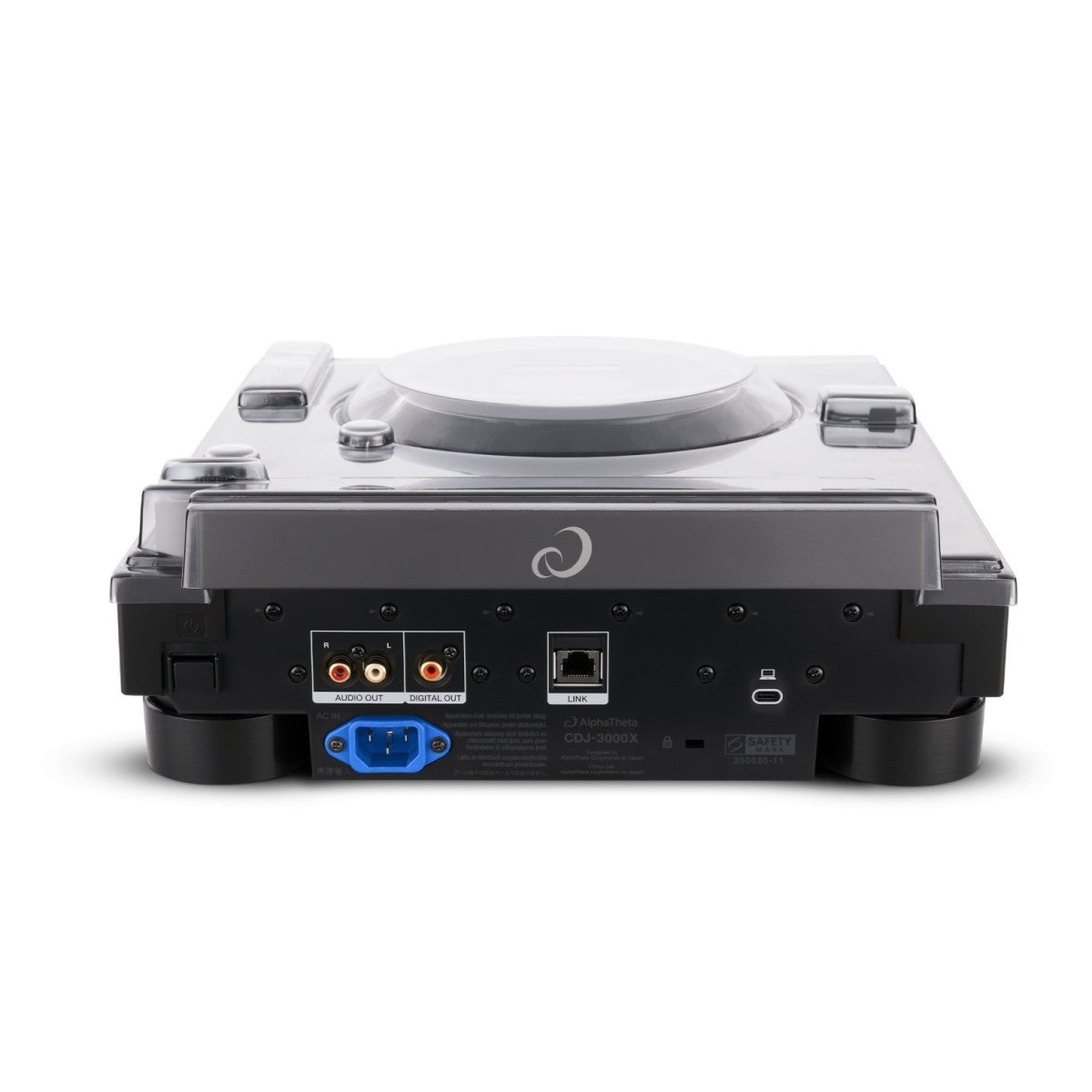 Decksaver AlphaTheta CDJ-3000X Cover - rear image