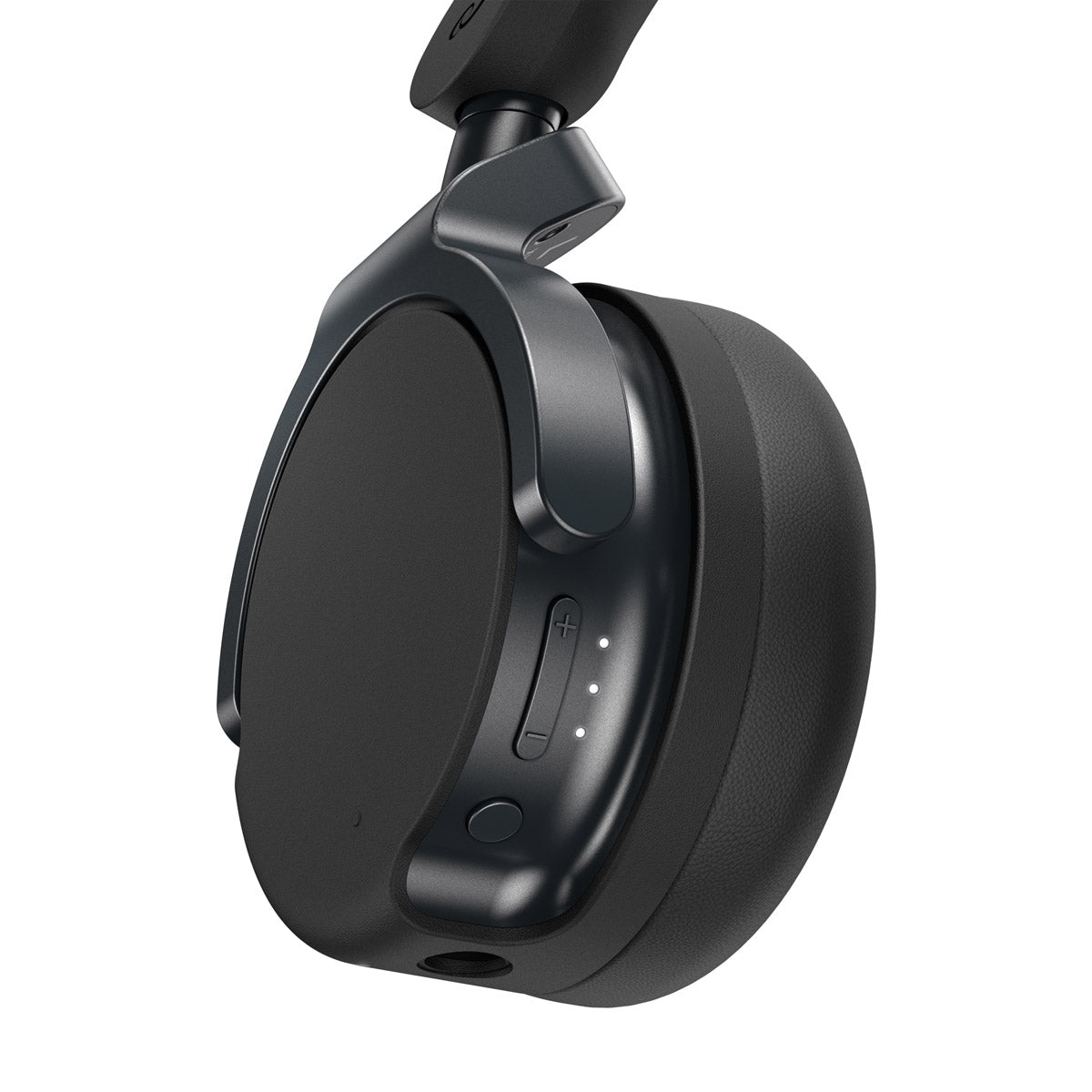 Close-up of the AlphaTheta HDJ-F9 Professional Wireless DJ Headphones earcup showing the outer shell, control buttons, and port on a white background.