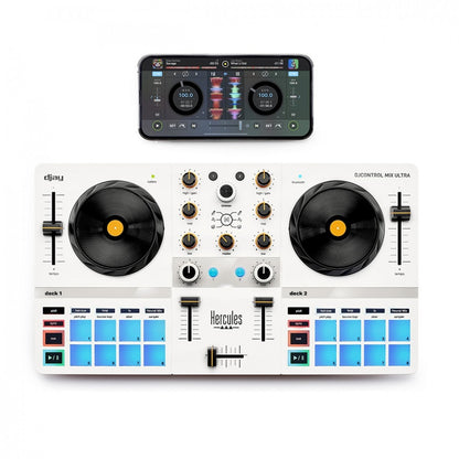 Hercules DJControl Mix Ultra -  Wireless Portable DJ Controller for djay