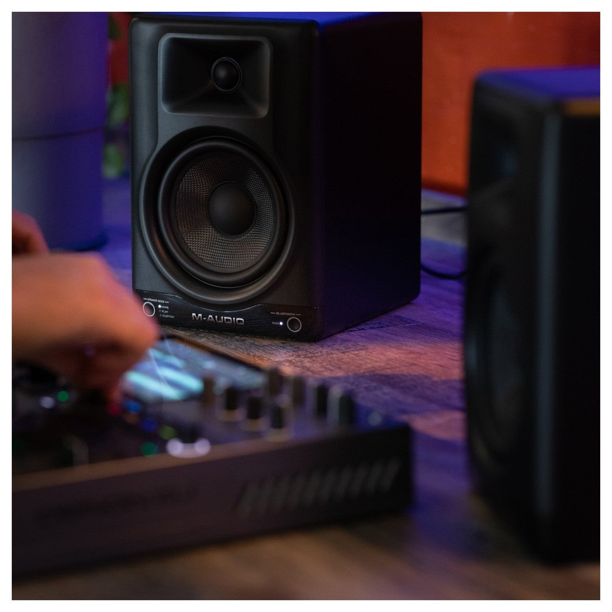M-Audio BX5BT Studio Monitors with Bluetooth - action shot
