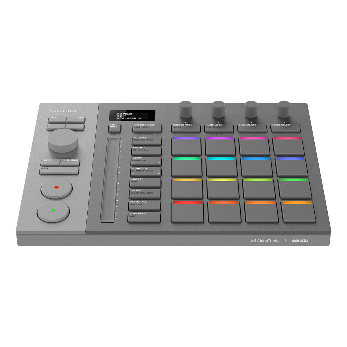 AlphaTheta SLAB Serato Studio Controller - front angle