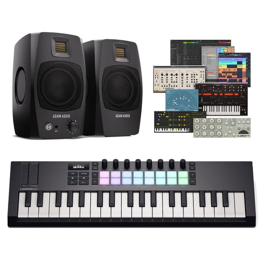 Novation Launchkey Mini 37 MK4 and Adam Audio D3V Bundle