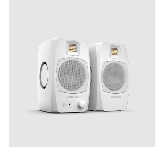 Adam Audio D3V Active Desktop Monitoring Speaker System - White