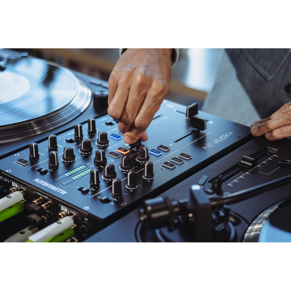 Allen & Heath XONE:24 2+1 Channel Analogue DJ Mixer - angle action shot