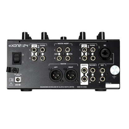 Allen & Heath XONE:24 2+1 Channel Analogue DJ Mixer rear image