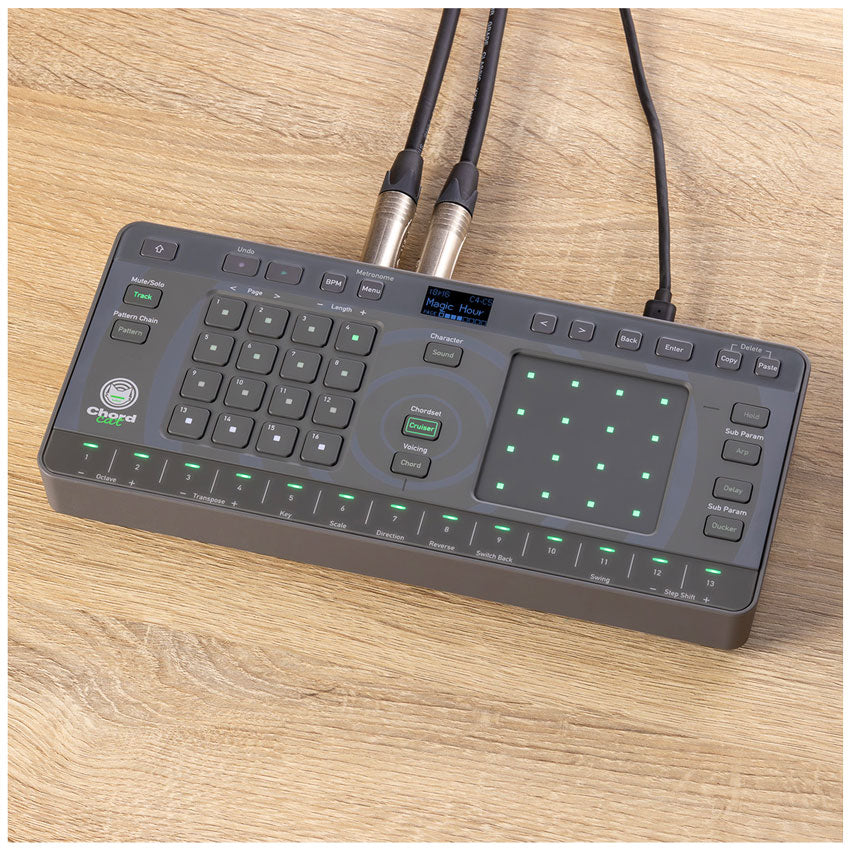 AlphaTheta Chordcat 8-track groovebox lifestyle