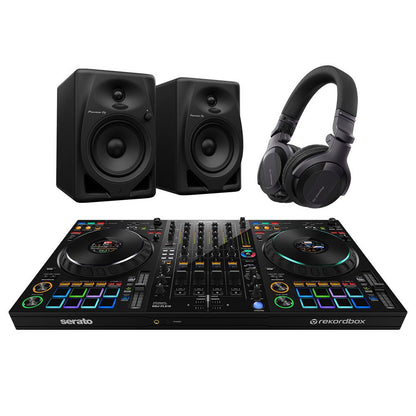 Pioneer DJ DDJ-FLX10, DM50D and HDJ-CUE1 Bundle