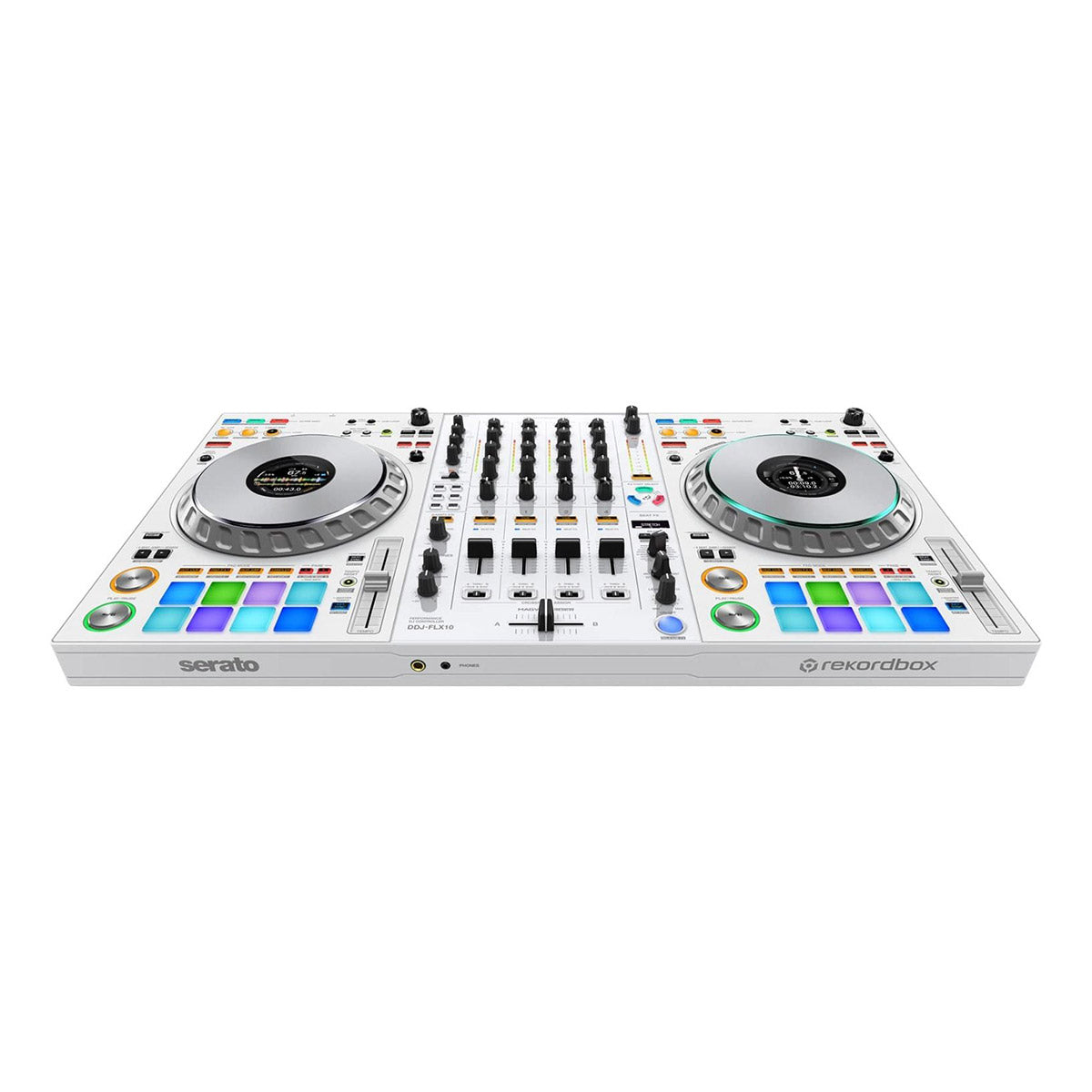 Pioneer DJ DDJ-FLX10-W 4-Channel DJ Controller (White) top front