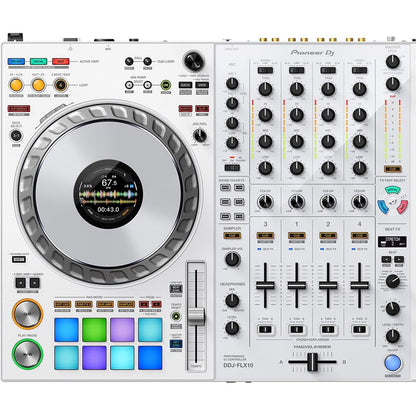 Pioneer DJ DDJ-FLX10-W 4-Channel DJ Controller (White) closeup