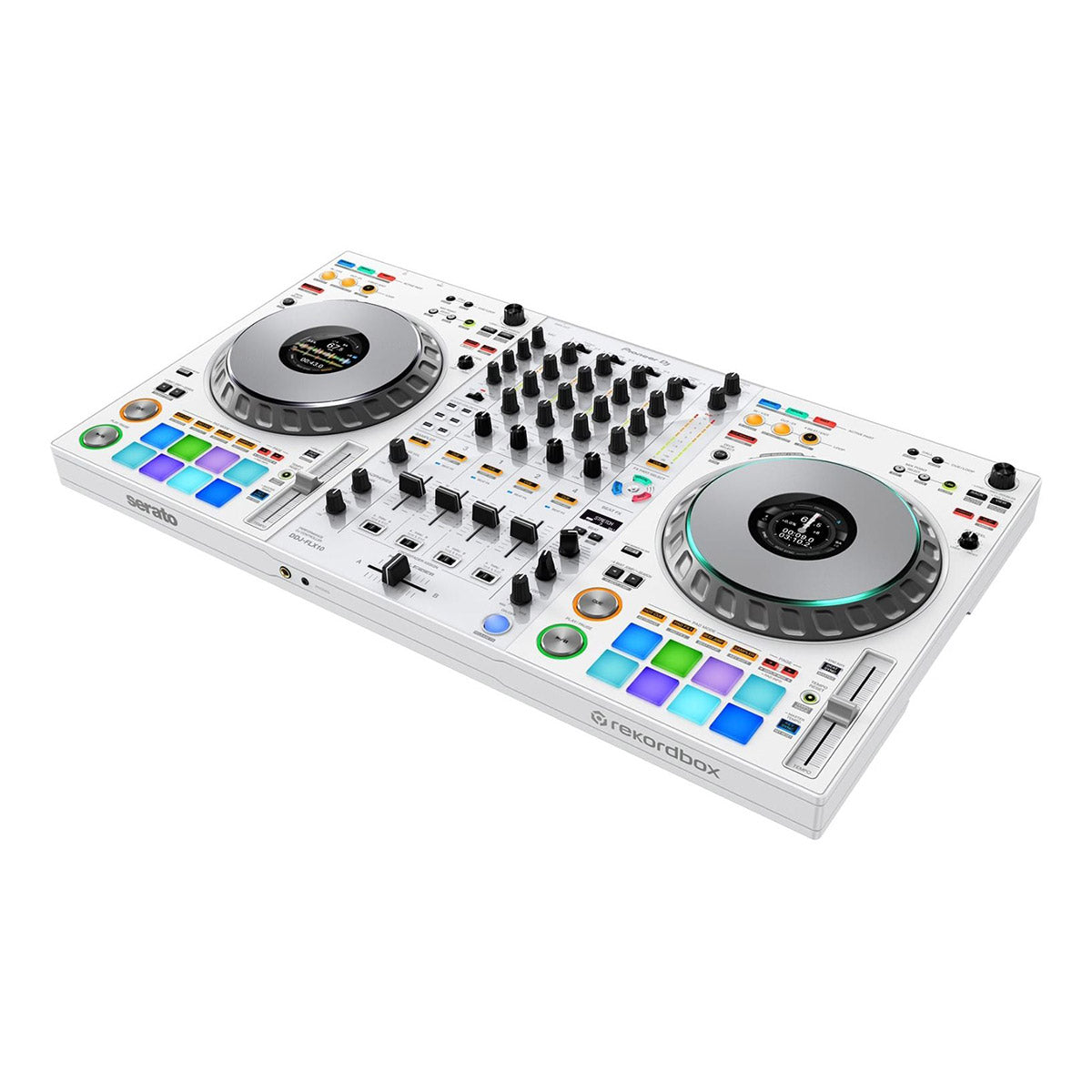 Pioneer DJ DDJ-FLX10-W 4-Channel DJ Controller (White) angle
