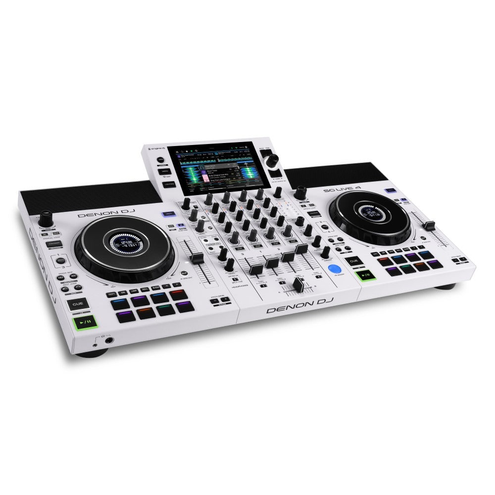 Denon DJ SC LIVE 4 White angle