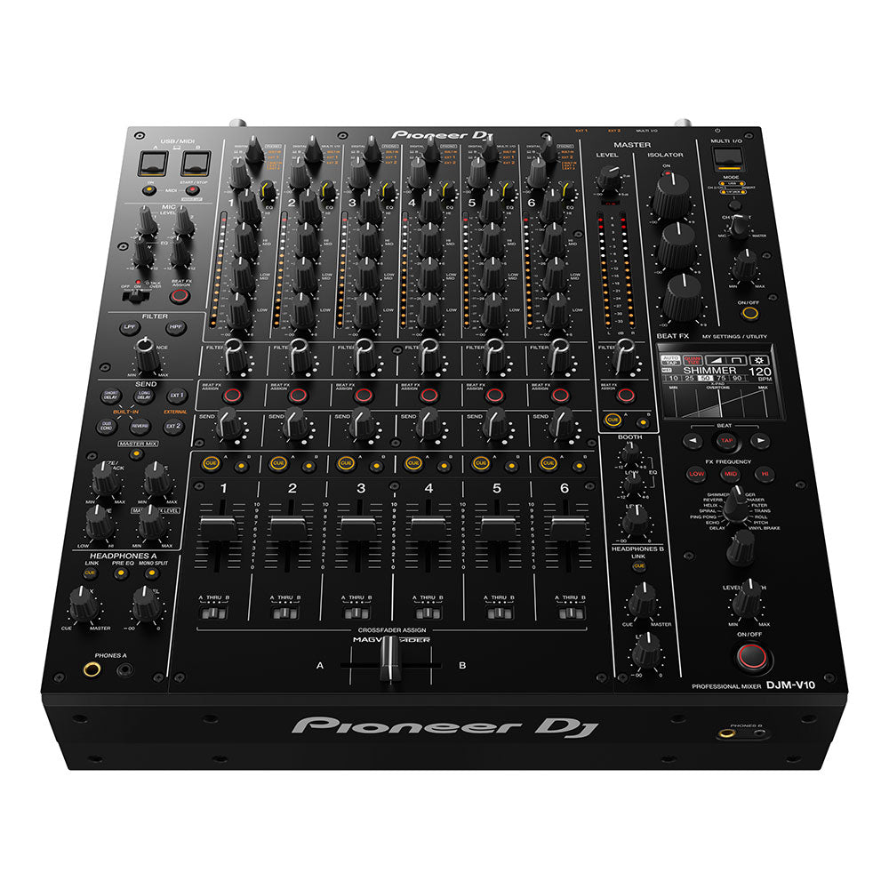 Pioneer DJ DJM-V10 6-channel Professional Club DJ Mixer top front image