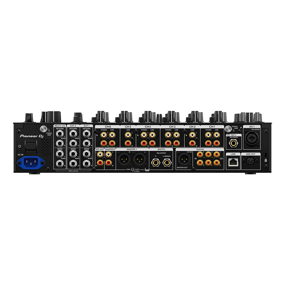 Pioneer DJ DJM-V10 6-channel Professional Club DJ Mixer rear image