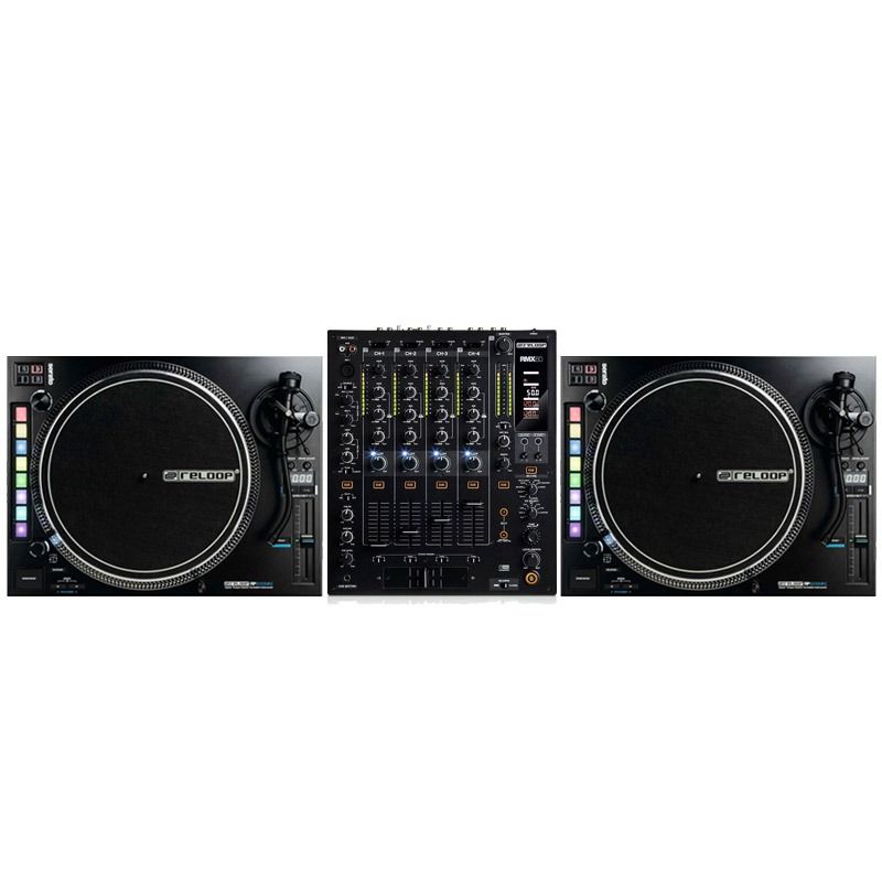 Reloop RP-8000Mk2 Turntable and RMX-60 Mixer DJ Equipment Package