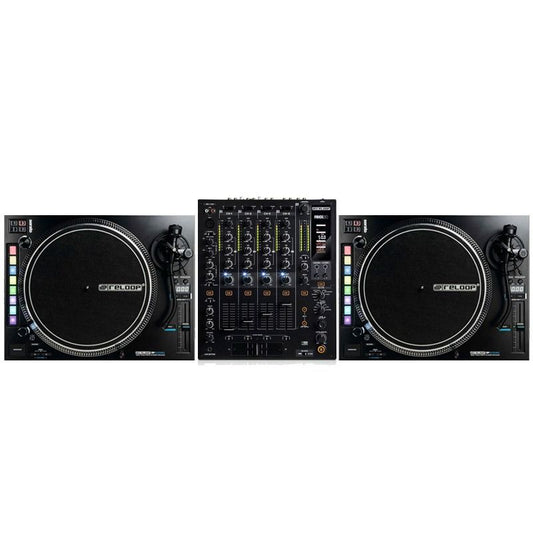 Reloop RP-8000Mk2 Turntable and RMX-60 Mixer DJ Equipment Package