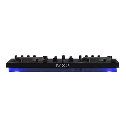 Native Instruments TRAKTOR MX2 DJ Controller - front image showing the lights - front