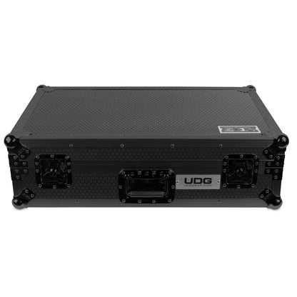 UDG Ultimate Flight Case Pioneer DDJ-FLX10 Black Plus (Laptop Shelf + Wheels) front