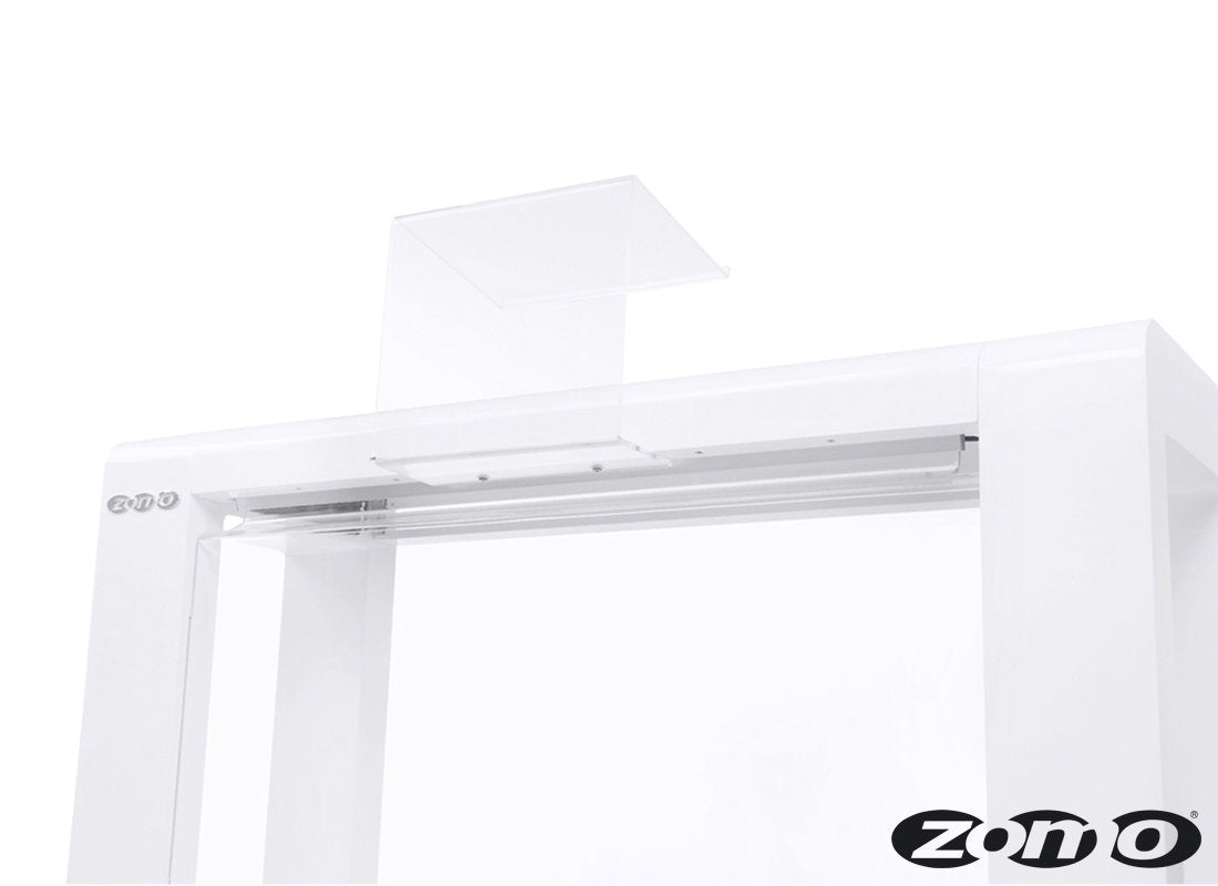 Zomo Acrylic Deck Stand Front Panel Close Angle