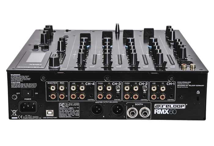 Reloop RMX-60 Digital Mixer With Effects Rear