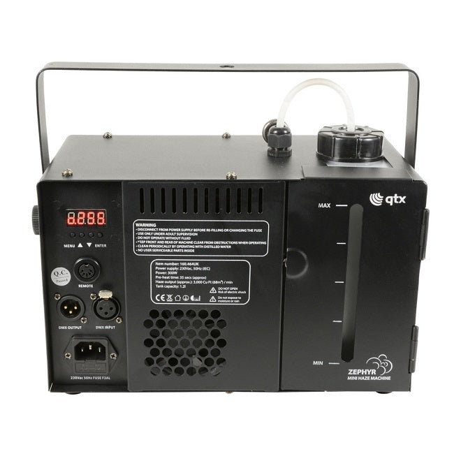 Zephyr 300w Haze Machine Rear