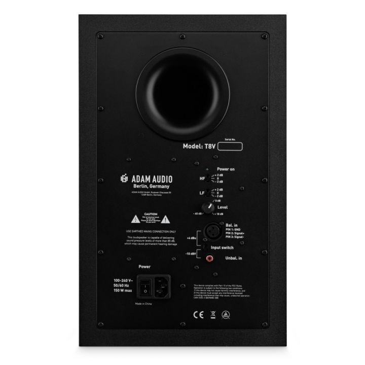 Adam Audio T8V Studio Monitor Rear