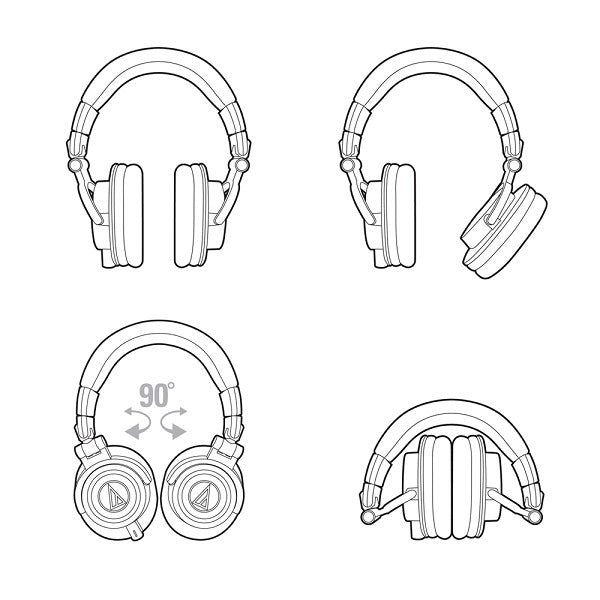 Audio Technica ATH-M50x Studio Headphones