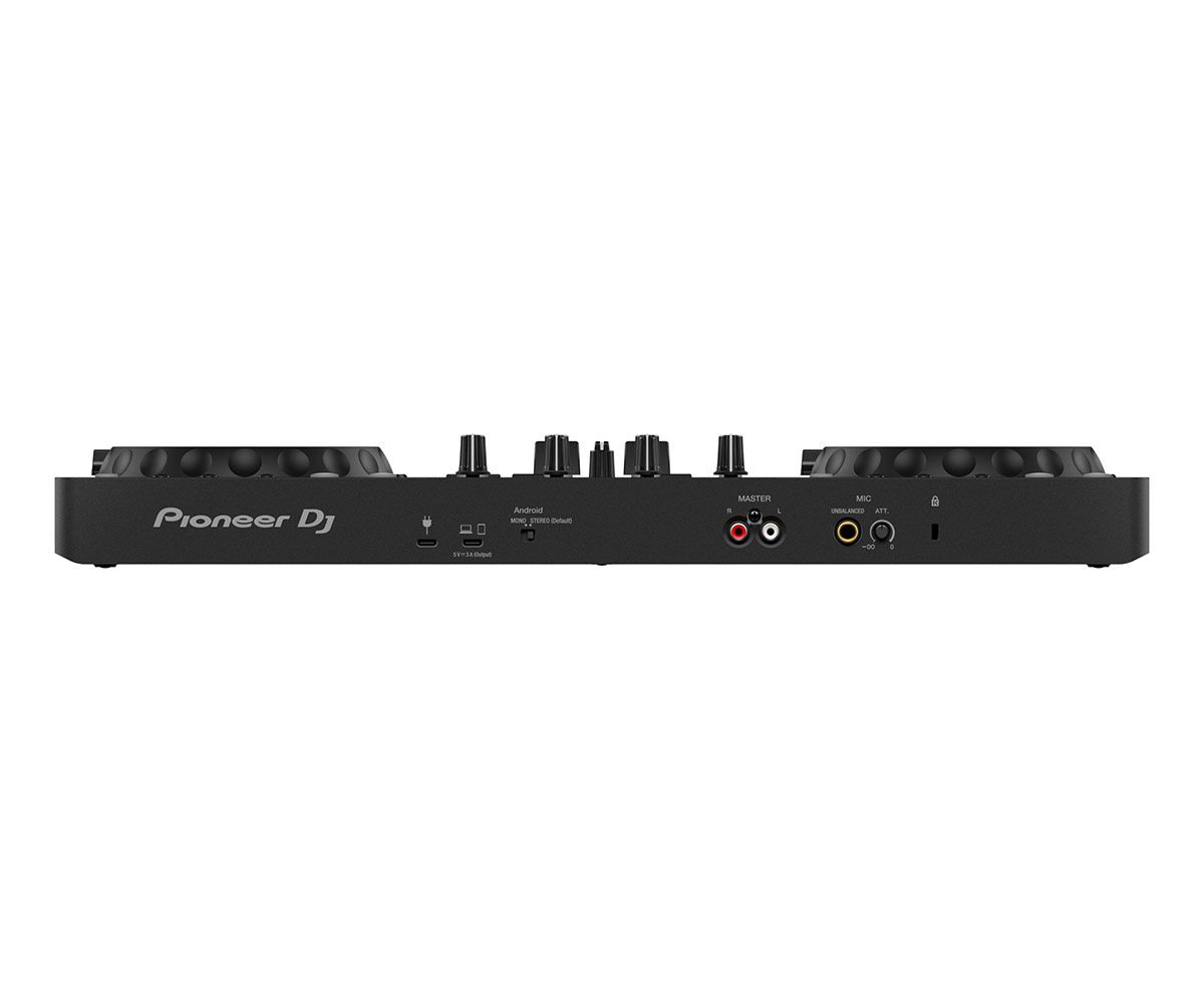 Pioneer DJ DDJ-FLX4, HDJ-X5 Headphones, and VM-80 Speakers