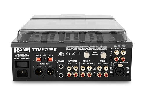 Rane TTM-57II Decksaver Cover Smoked/Clear Rear