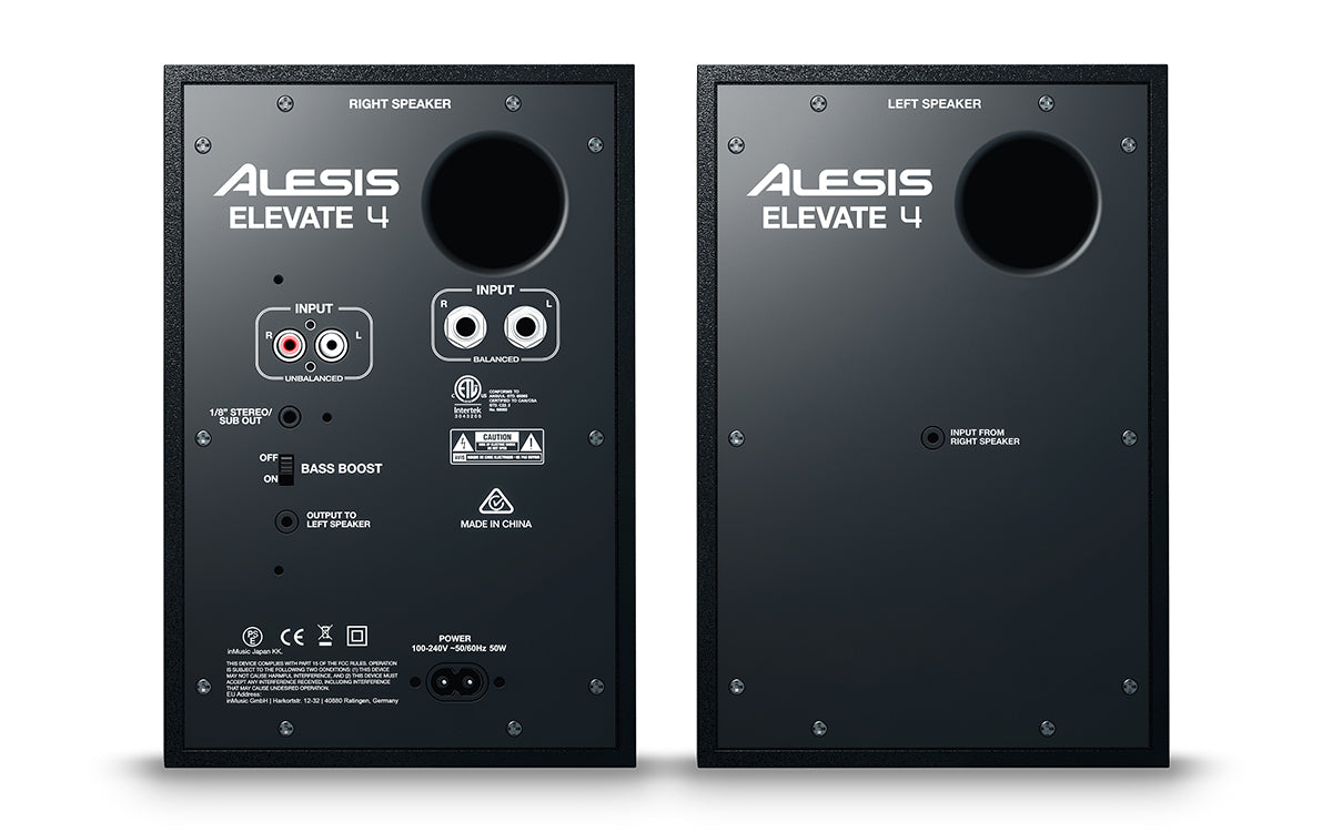 Alesis Elevate 4 Powered Desktop Studio and DJ Speakers
