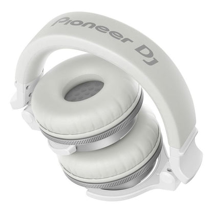 Pioneer DJ HDJ-CUE1BT-W White Wireless DJ Headphones Folded