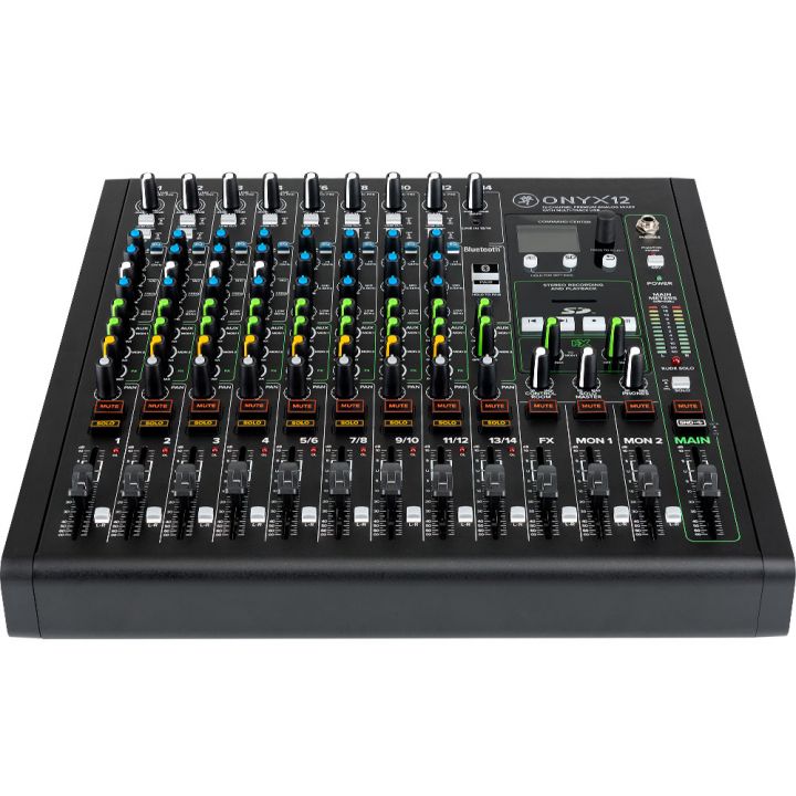 Mackie Onyx 12 Channel Analog Mixer Flat