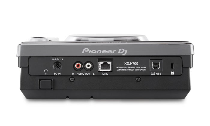 Pioneer XDJ-700 Decksaver Cover Smoked/Clear Rear