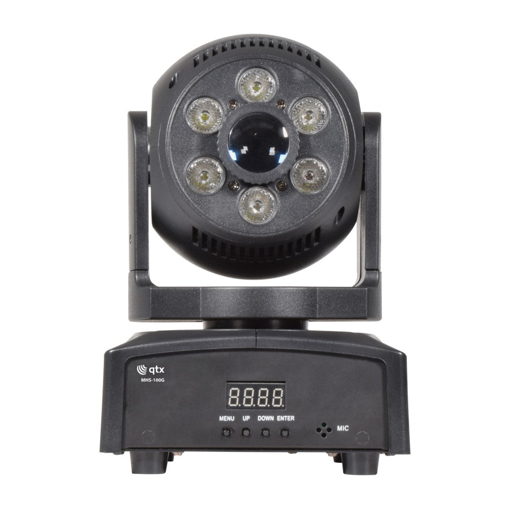 QTX  MHS-100G Spot-Wash LED Moving Head Front