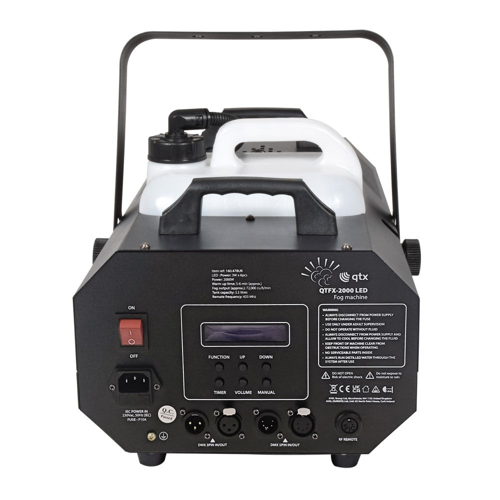 QTX High Power Smart LED Fog Machine Rear