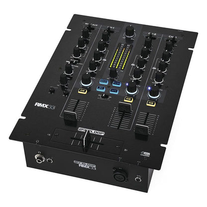 Reloop RP-8000MK2 Turntable and RMX-33i Mixer DJ Equipment Package