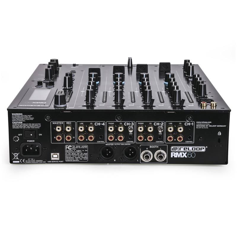 Reloop RP-8000Mk2 Turntable and RMX-60 Mixer DJ Equipment Package