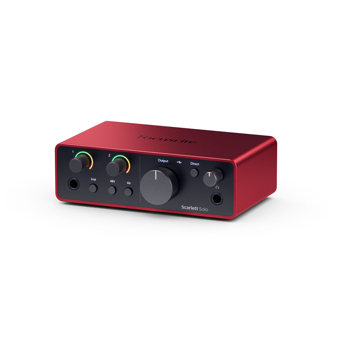 Focusrite Scarlett Solo Studio 4th Gen Audio Interface Angle Left