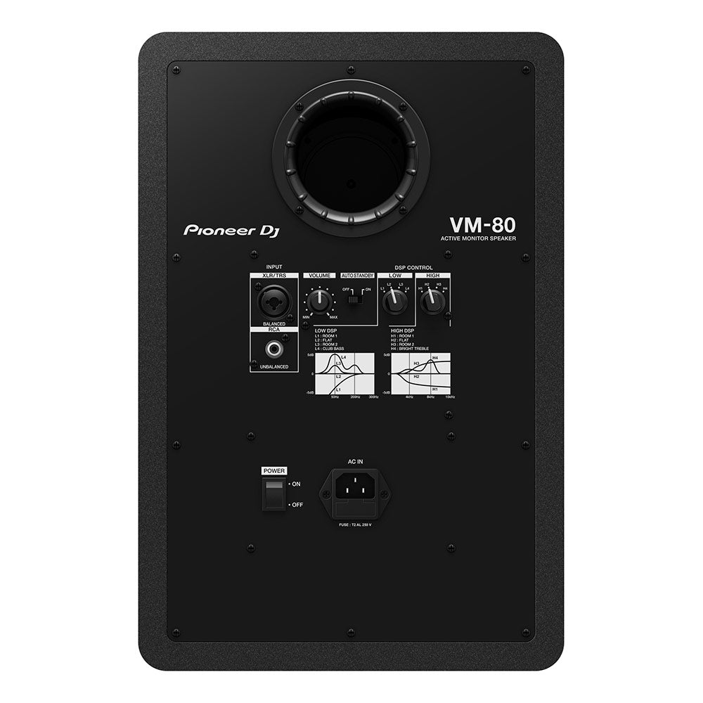 Pioneer VM-80 8-Inch Active DJ Monitor Rear